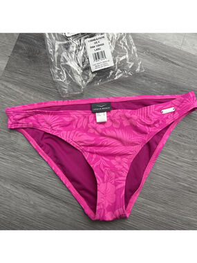 Lascana Venice Beach Tropical Classic Bikini Bottoms, Pink, Size 4